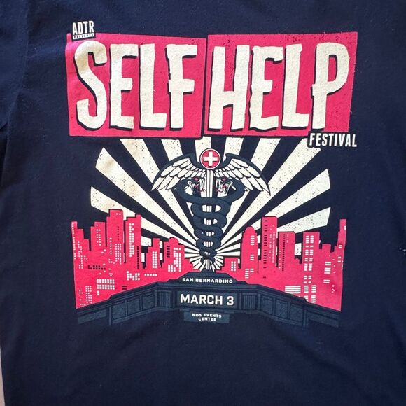 A Day To Remember 2018 VIP Self Help Festival Black Shirt Size L ADTR Papa Roach - Picture 2 of 5